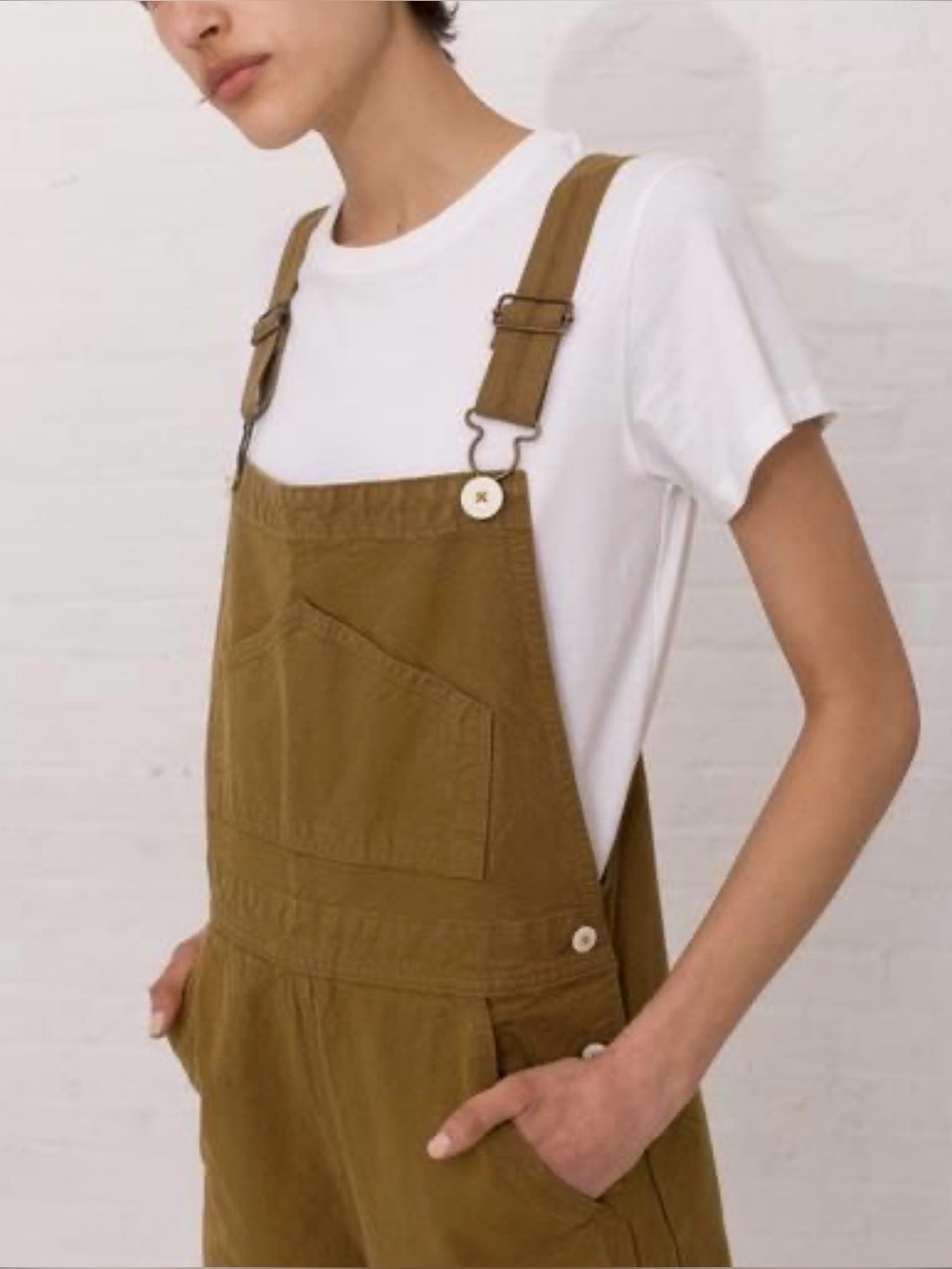 Jesse Kamm overalls in cork slow fashion lux natural fibre clothing brand - Picture 3 of 12